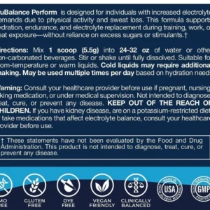 trubalance perform sweetened warnings label