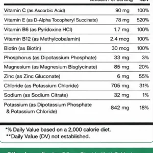 trubalance everyday ingredient label